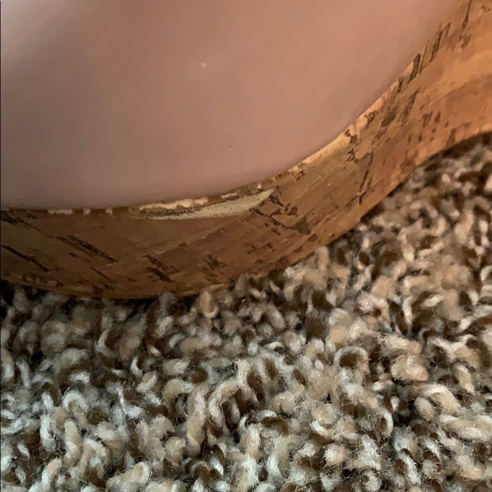 Nude cork Wedge Heels - Picture 7 of 8
